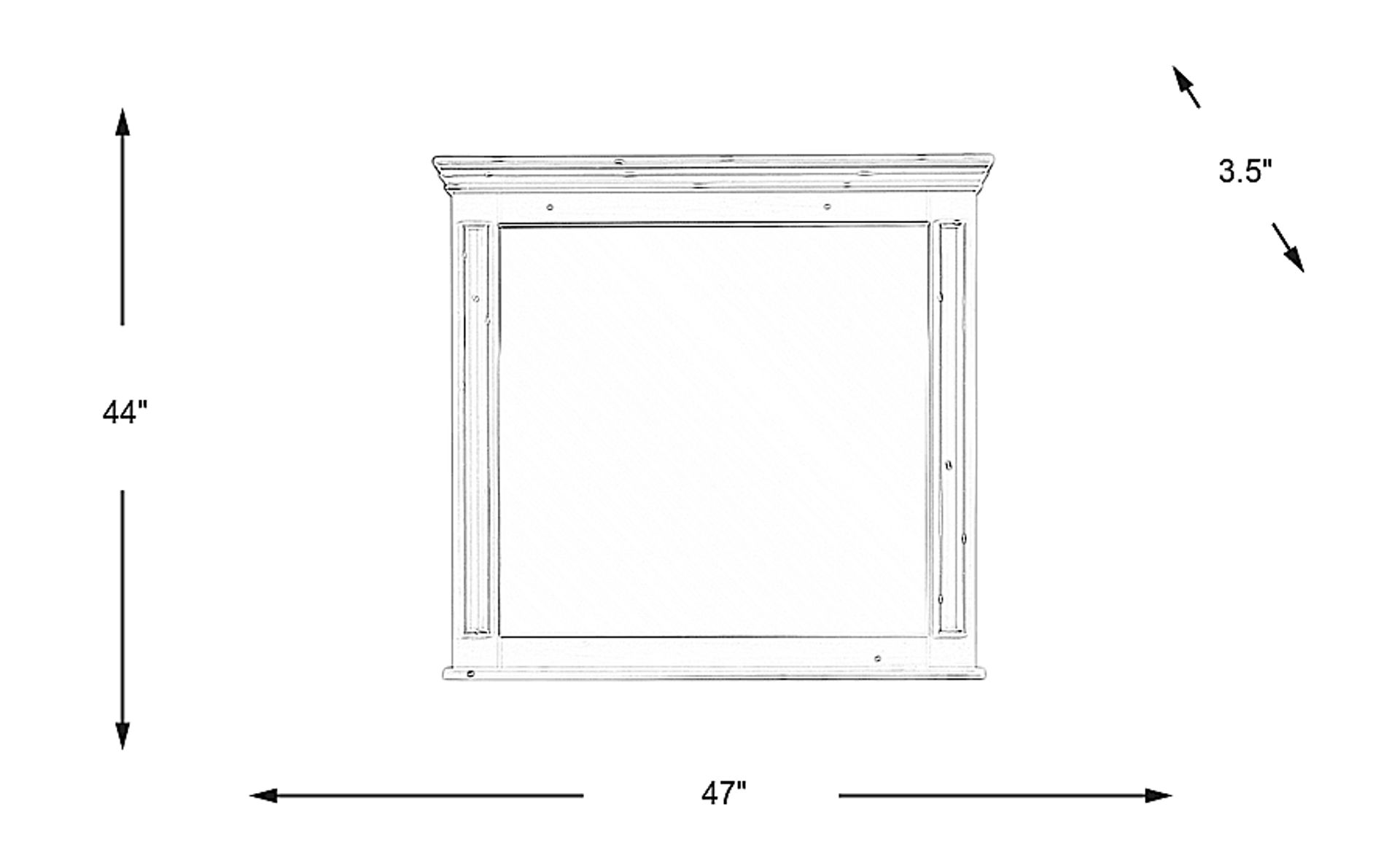Dimension Image. Please refer to the Dimension Tab on this page for dimension details.