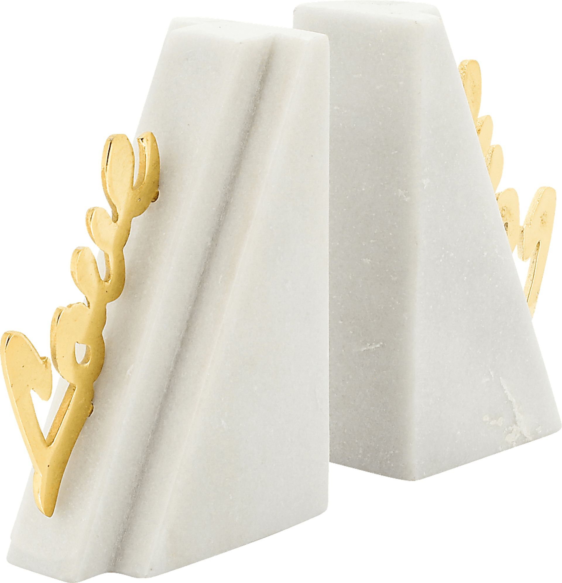 Folkstone White Bookends - Image 1