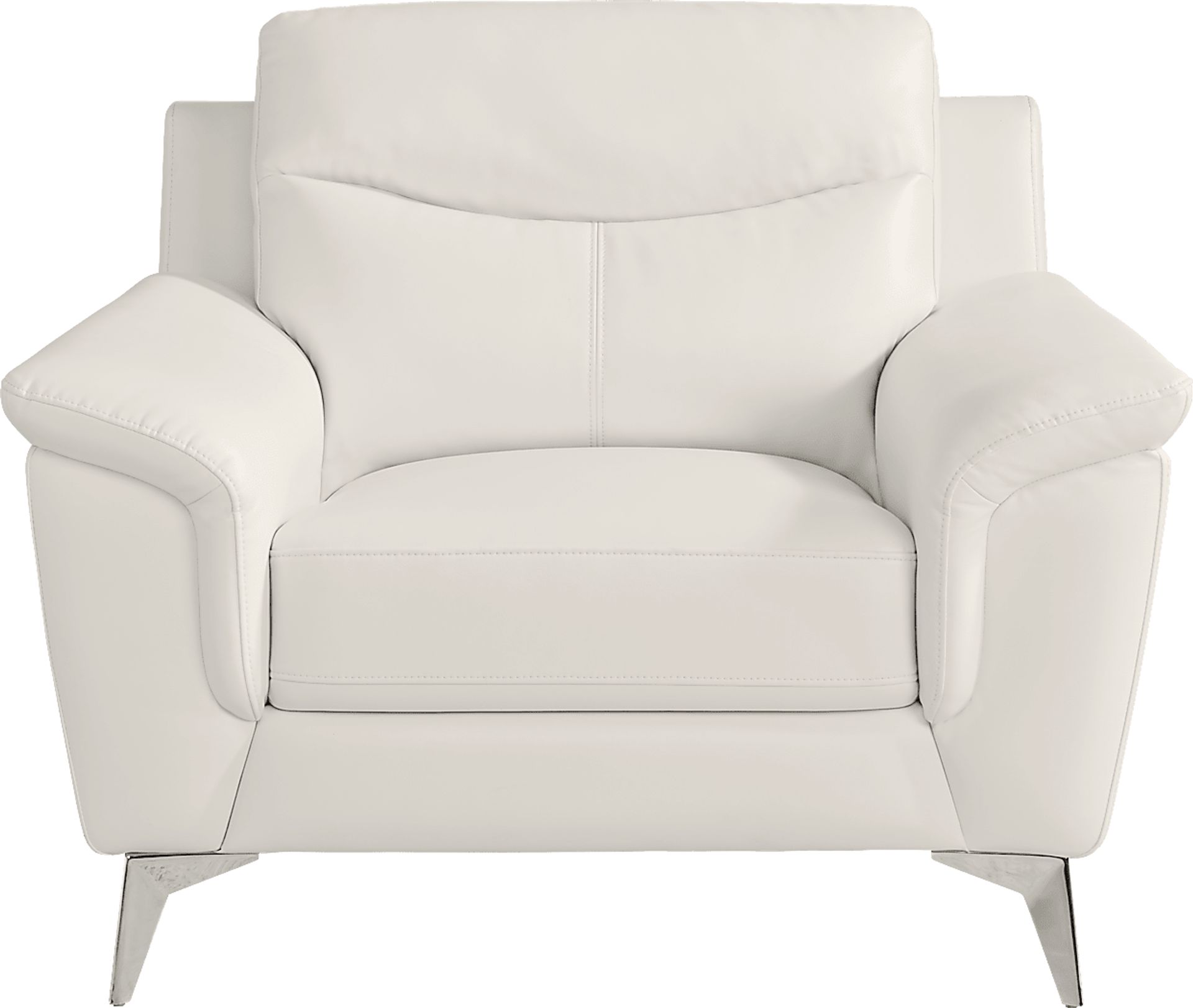 Folsom Street White Polyurethane Fabric Chair Rooms to Go