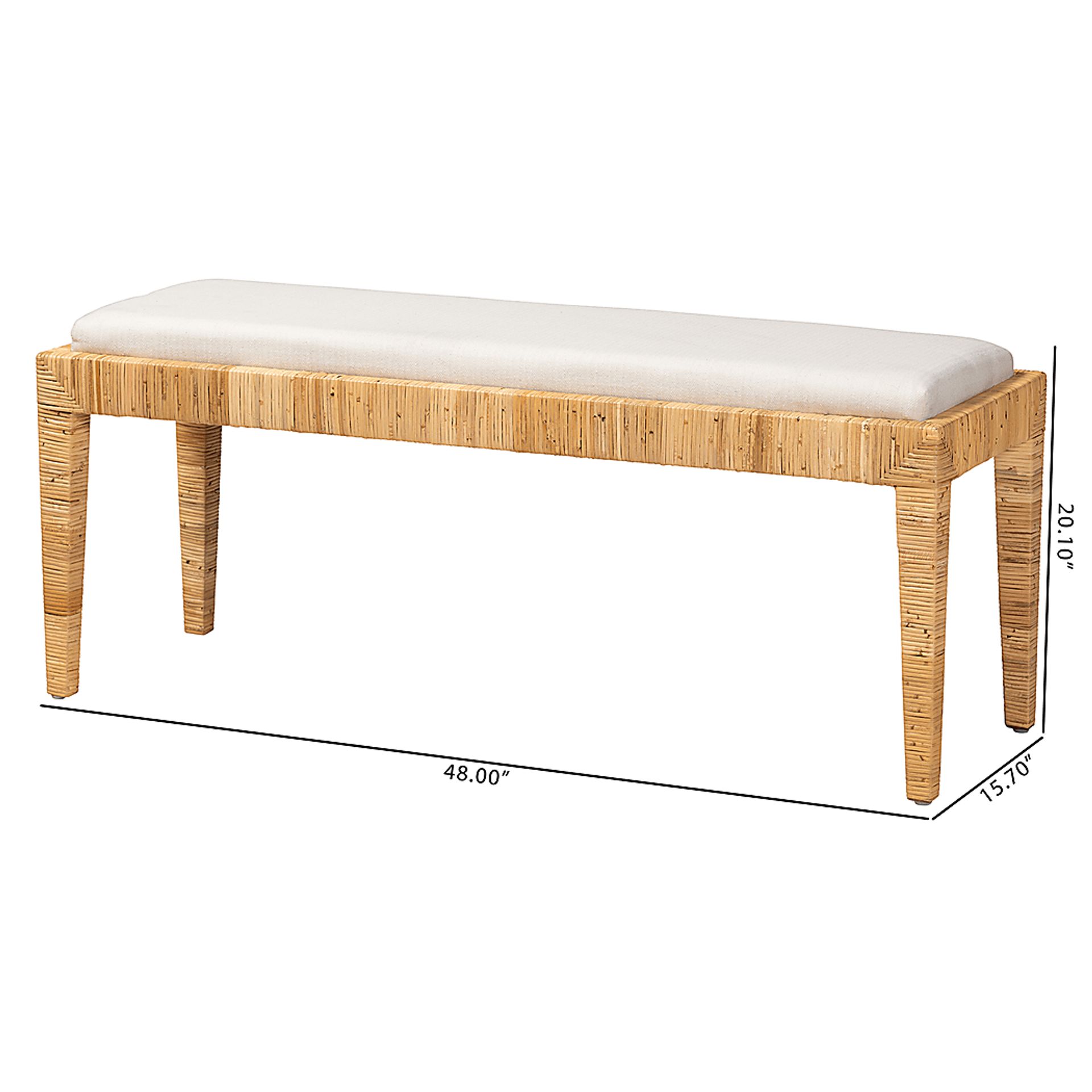 Fonnesbeck Brown Long Bench - Image 7