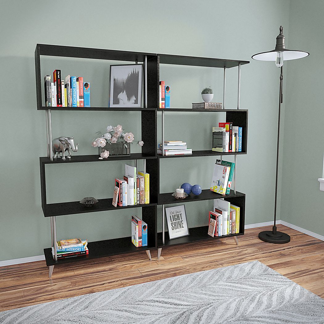 Fontenot Black Bookcase - Thumbnail 3