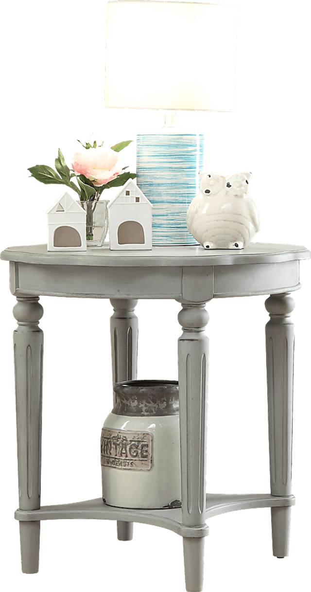 Fordon Light Gray Accent Table - Thumbnail - Image 4