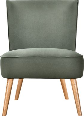 Forellan Green Accent Chair