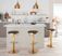 Foremere Black Swivel Barstool, Set of 2