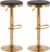Foremere Black Swivel Barstool, Set of 2