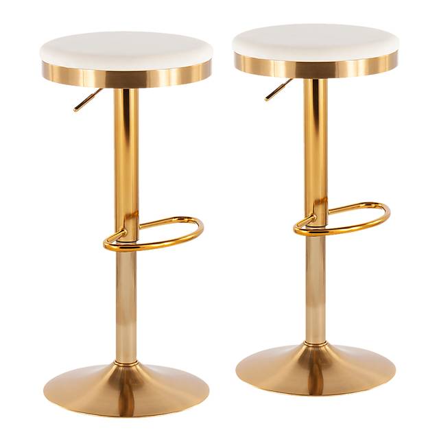 Foremere Cream Swivel Barstool, Set of 2 - Thumbnail - Image 1