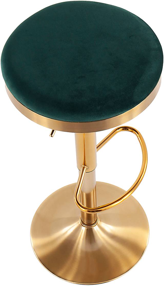 Foremere Green Swivel Barstool, Set of 2 - Thumbnail - Image 3
