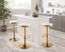 Foremere White Swivel Barstool, Set of 2