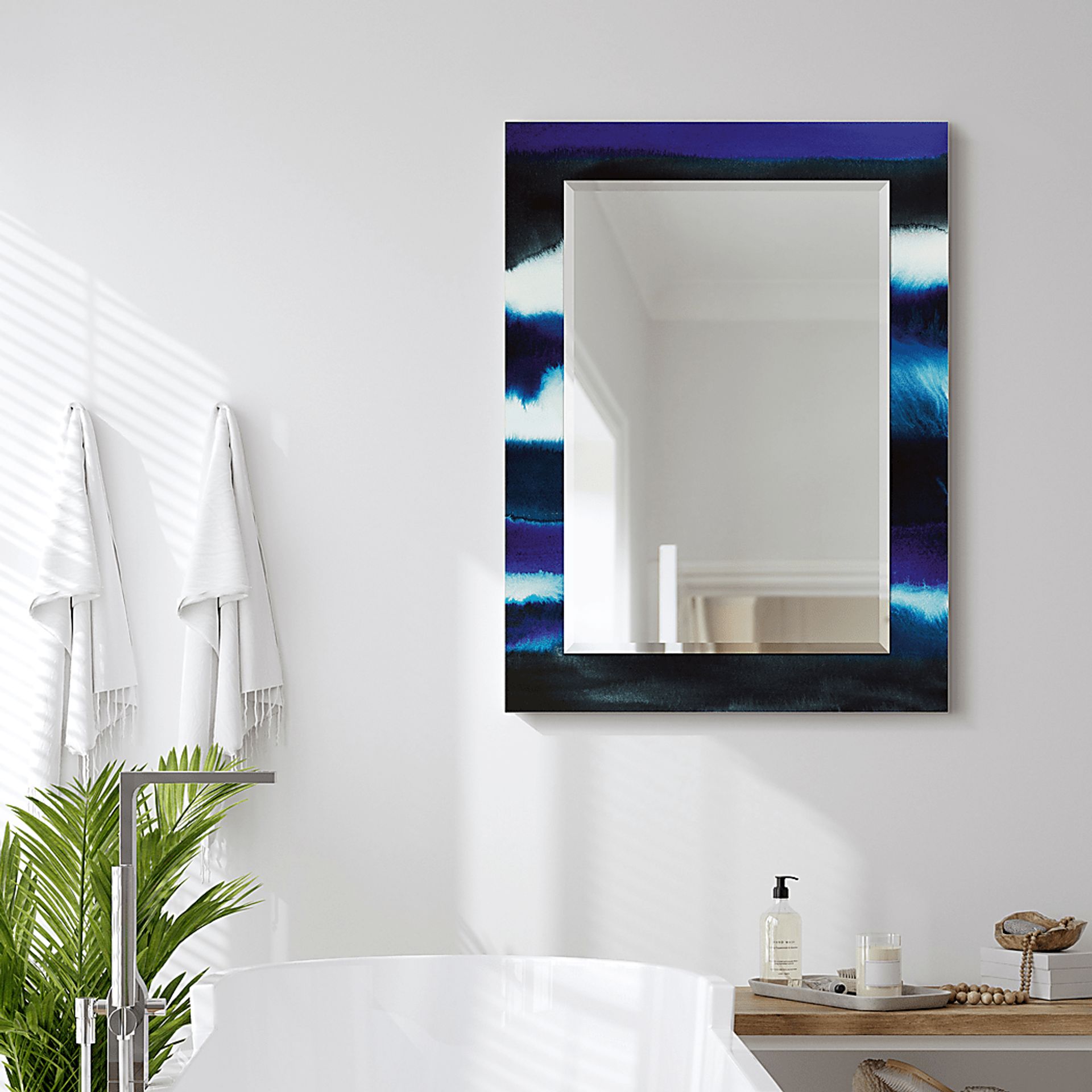 Foreson Blue Wall Mirror - Image 2