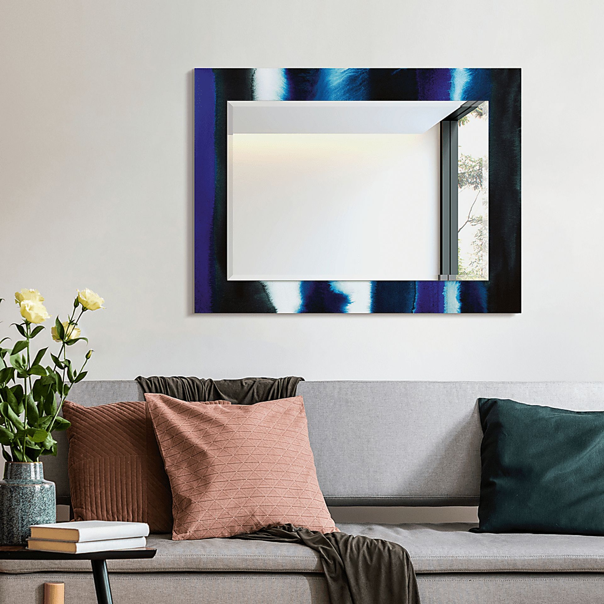 Foreson Blue Wall Mirror - Image 3