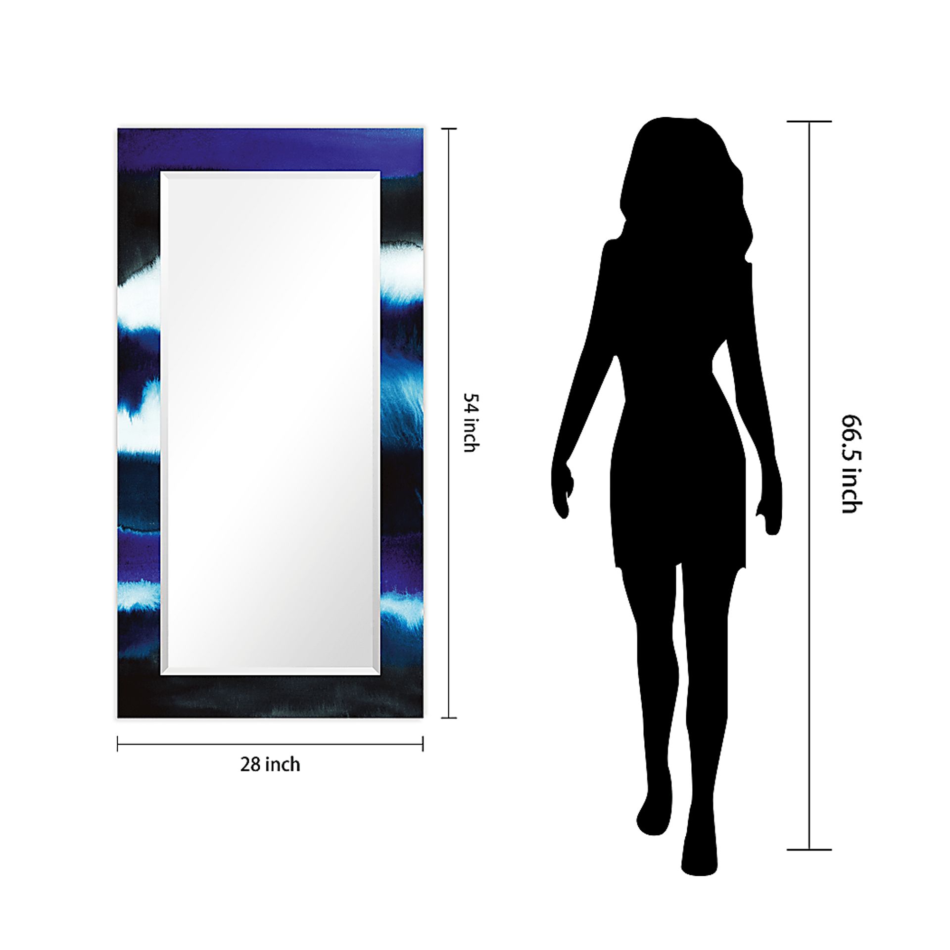 Foreson Blue Wall Mirror - Image 7