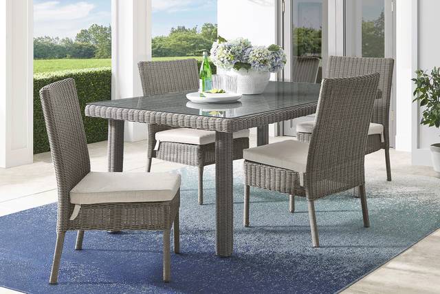 Forest Hills Gray 5 Pc Outdoor Dining Set - Thumbnail - Image 1