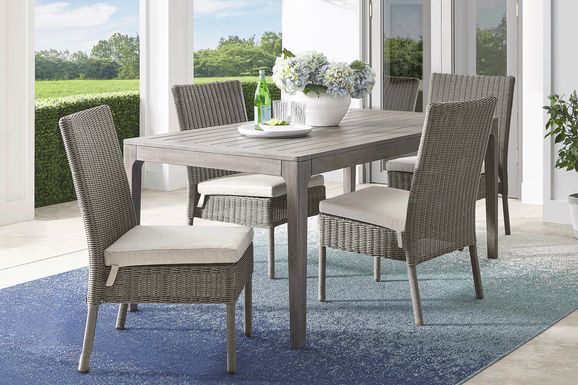 Forest Hills Gray 5 Pc Wood Outdoor Dining Set