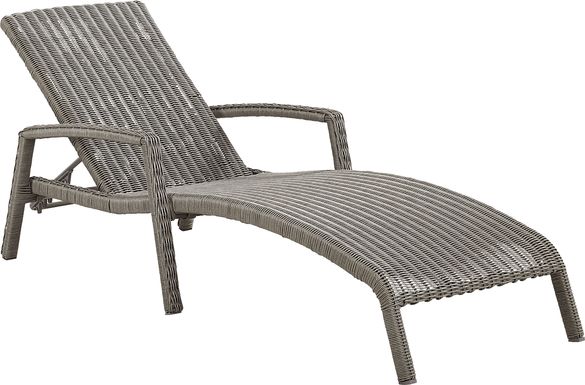 Forest Hills Gray Outdoor Chaise