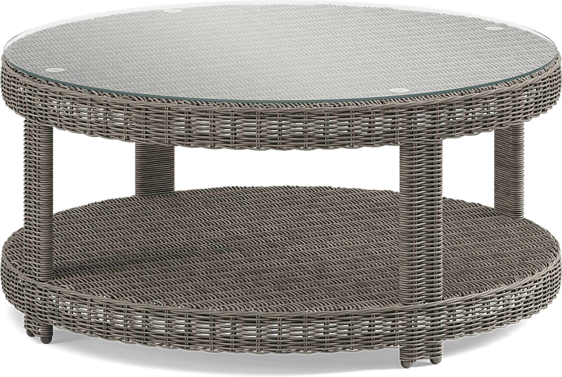 Forest Hills Gray Outdoor Cocktail Table - Image 1