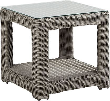 Forest Hills Gray Outdoor End Table