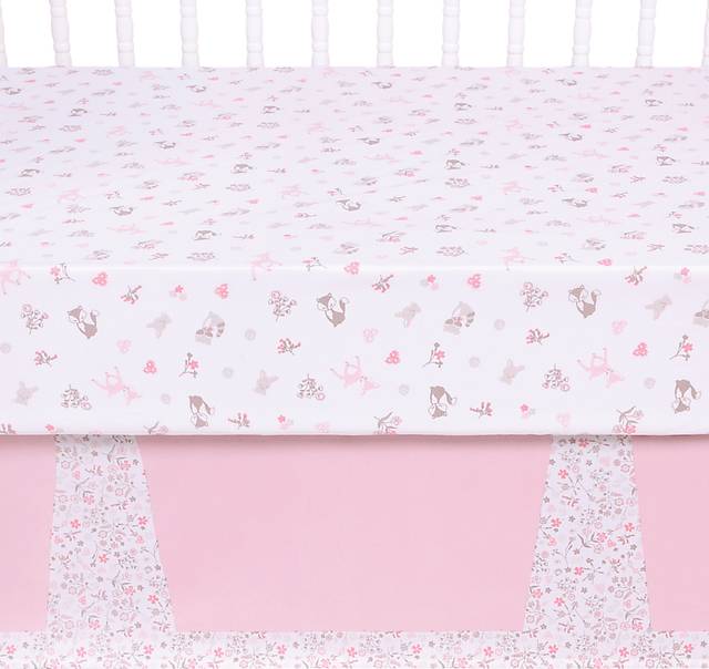 Forest Pals Pink 4 Pc Baby Bedding Set - Thumbnail - Image 7