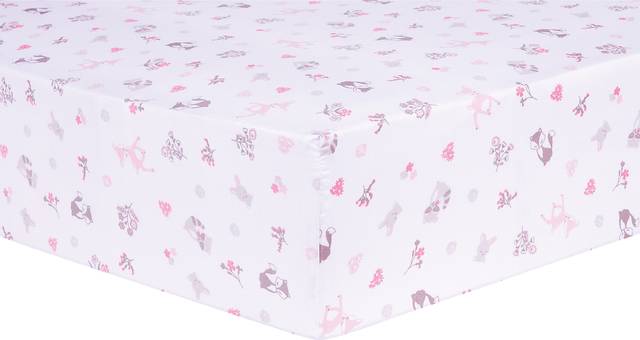 Forest Pals Pink 4 Pc Baby Bedding Set - Thumbnail - Image 8