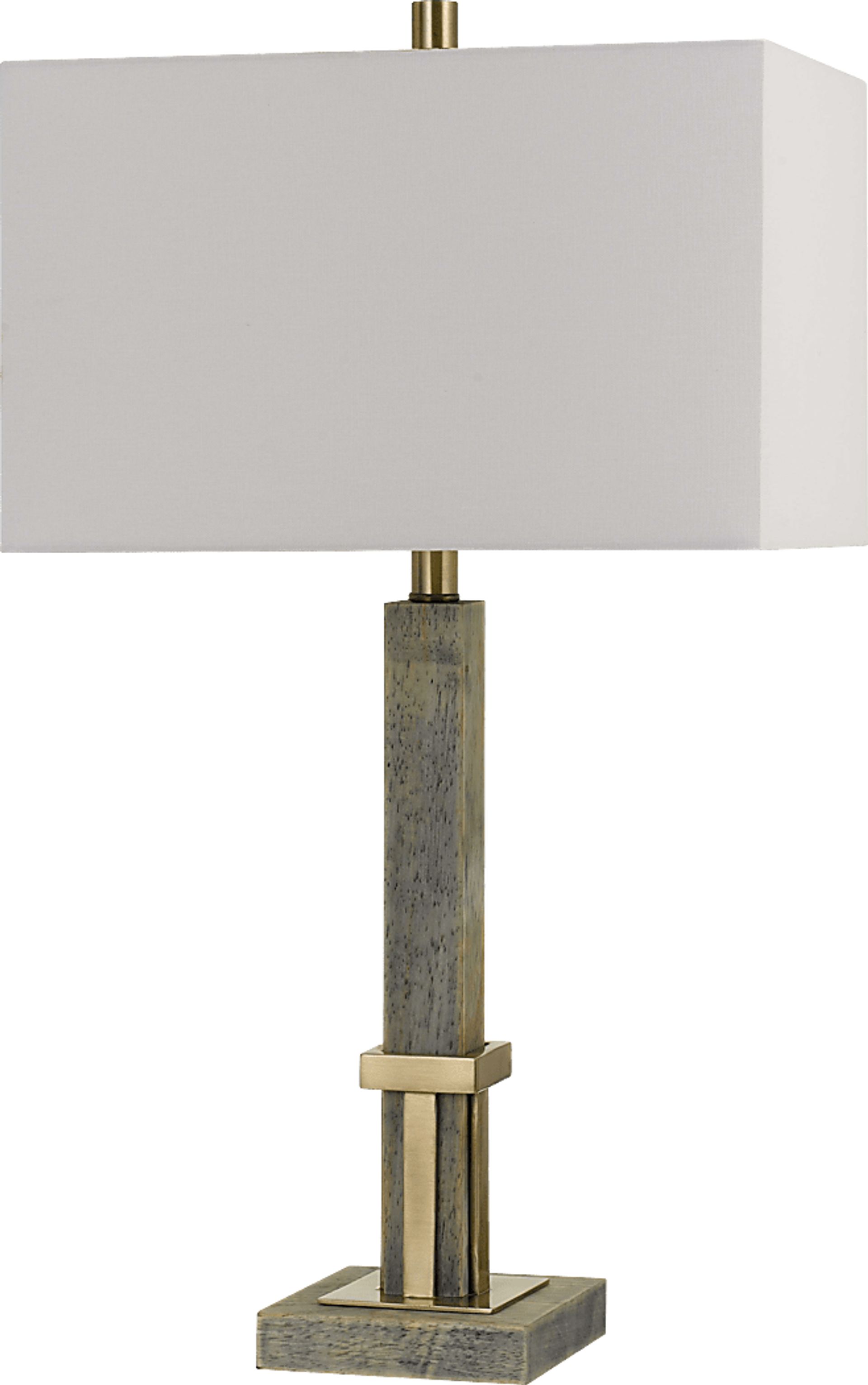 Forest Shade Brass Lamp - Image 1