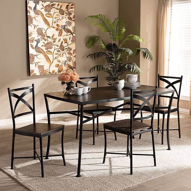 Forestdale Brown 5 PC Rectangle Dining Set - Thumbnail - Image 2