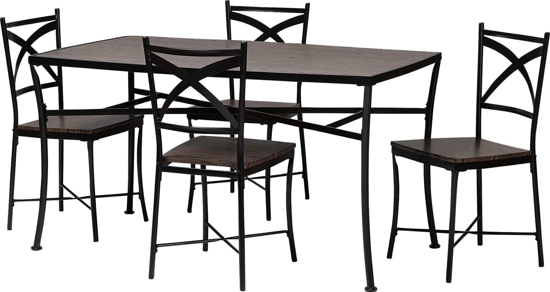 Forestdale Brown 5 PC Rectangle Dining Set - Image 1