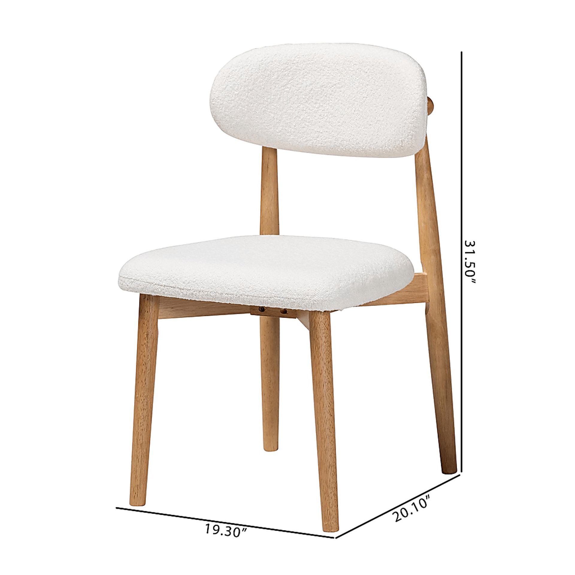Forestics White Dining Chair, Set of 2 - Image 8