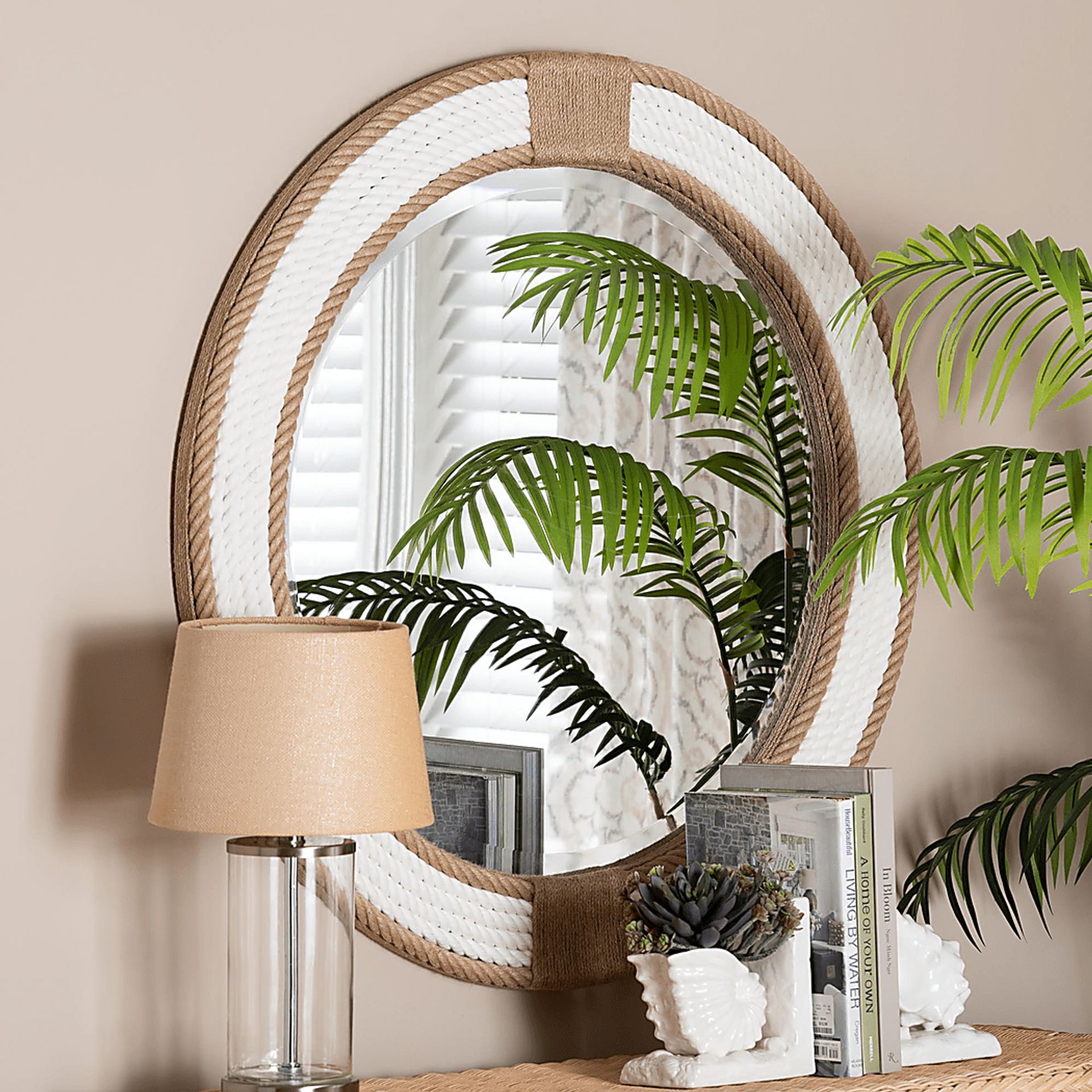 Forestsys White Round Mirror - Image 2