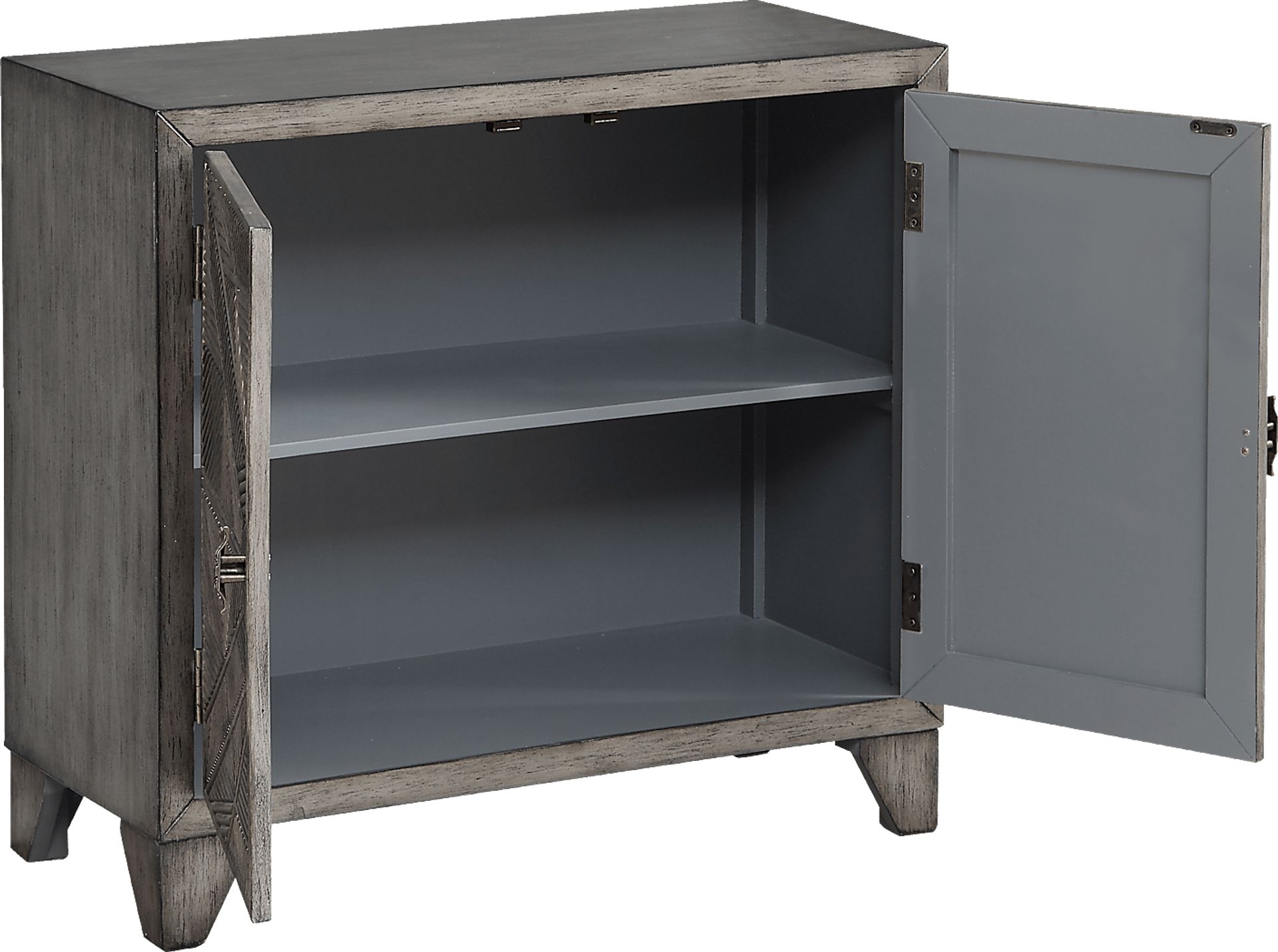 Forset Pewter Accent Cabinet - Image 3