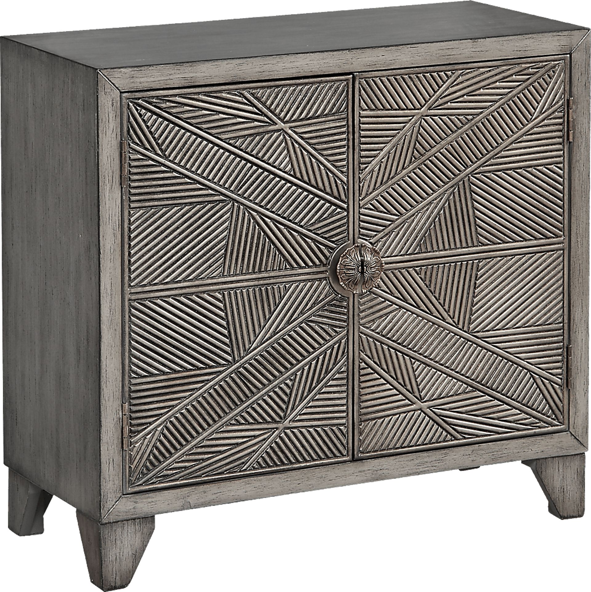 Forset Pewter Accent Cabinet - Image 1