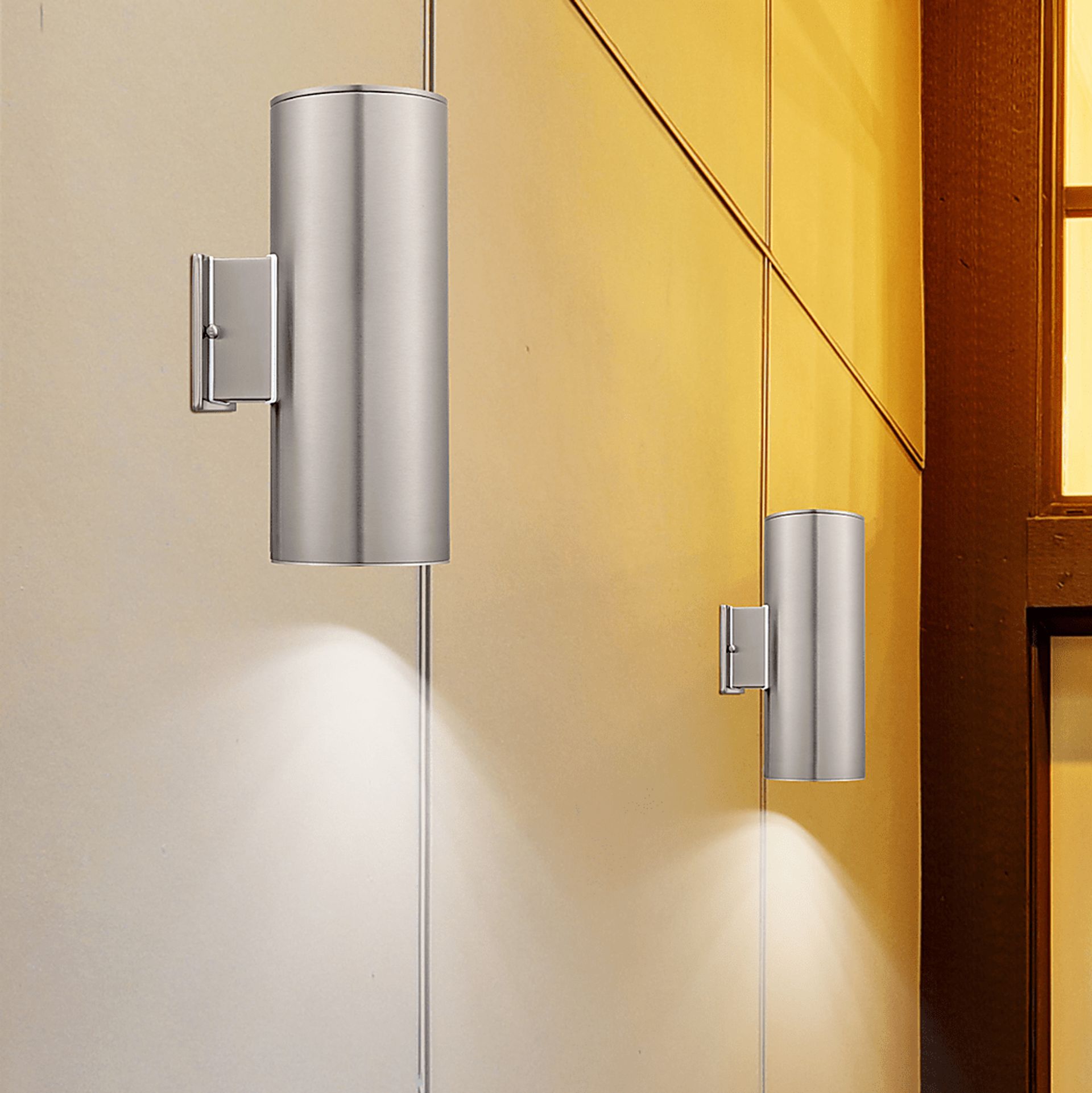 Forsgate Cave Silver Outdoor Sconce - Image 3