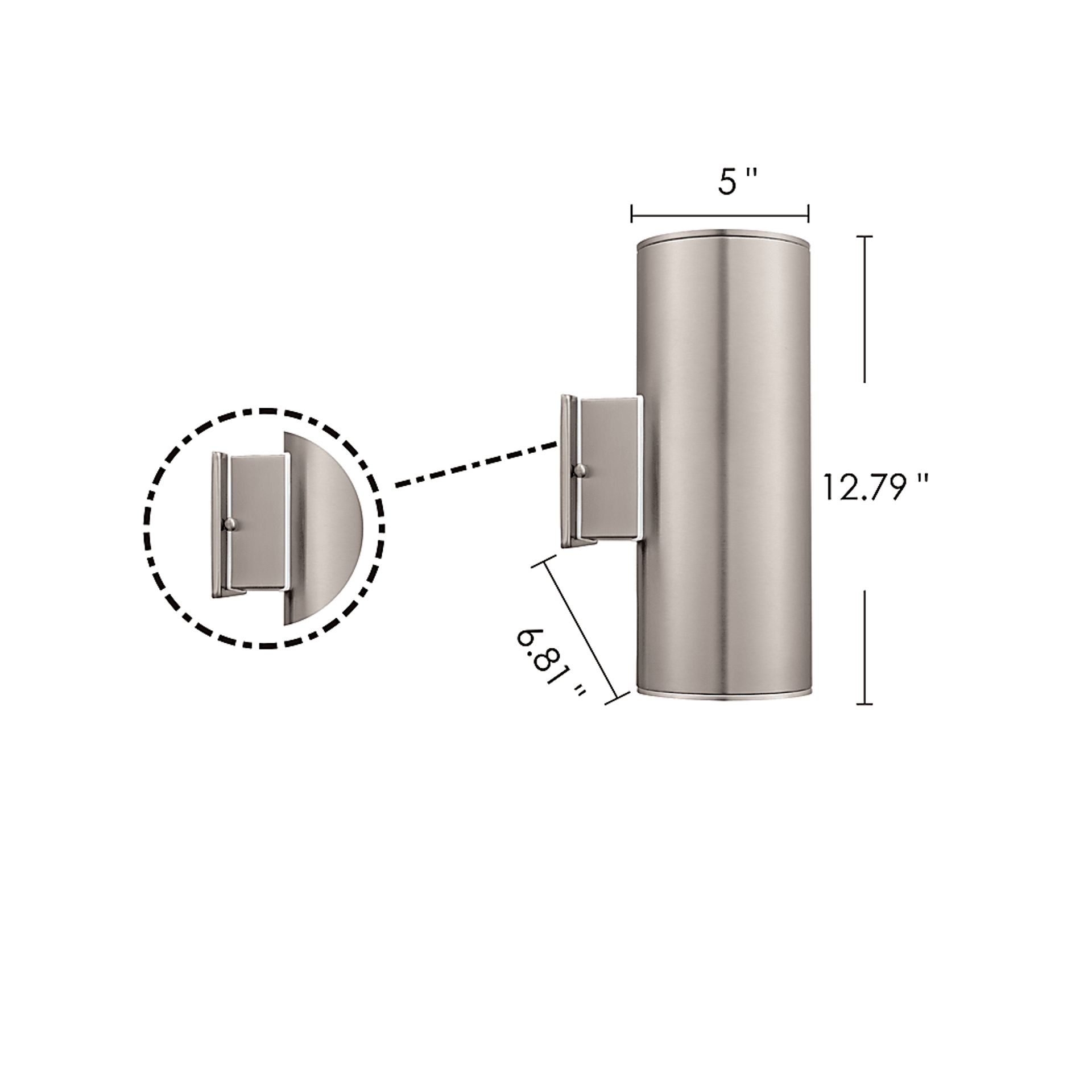 Forsgate Cave Silver Outdoor Sconce - Image 7