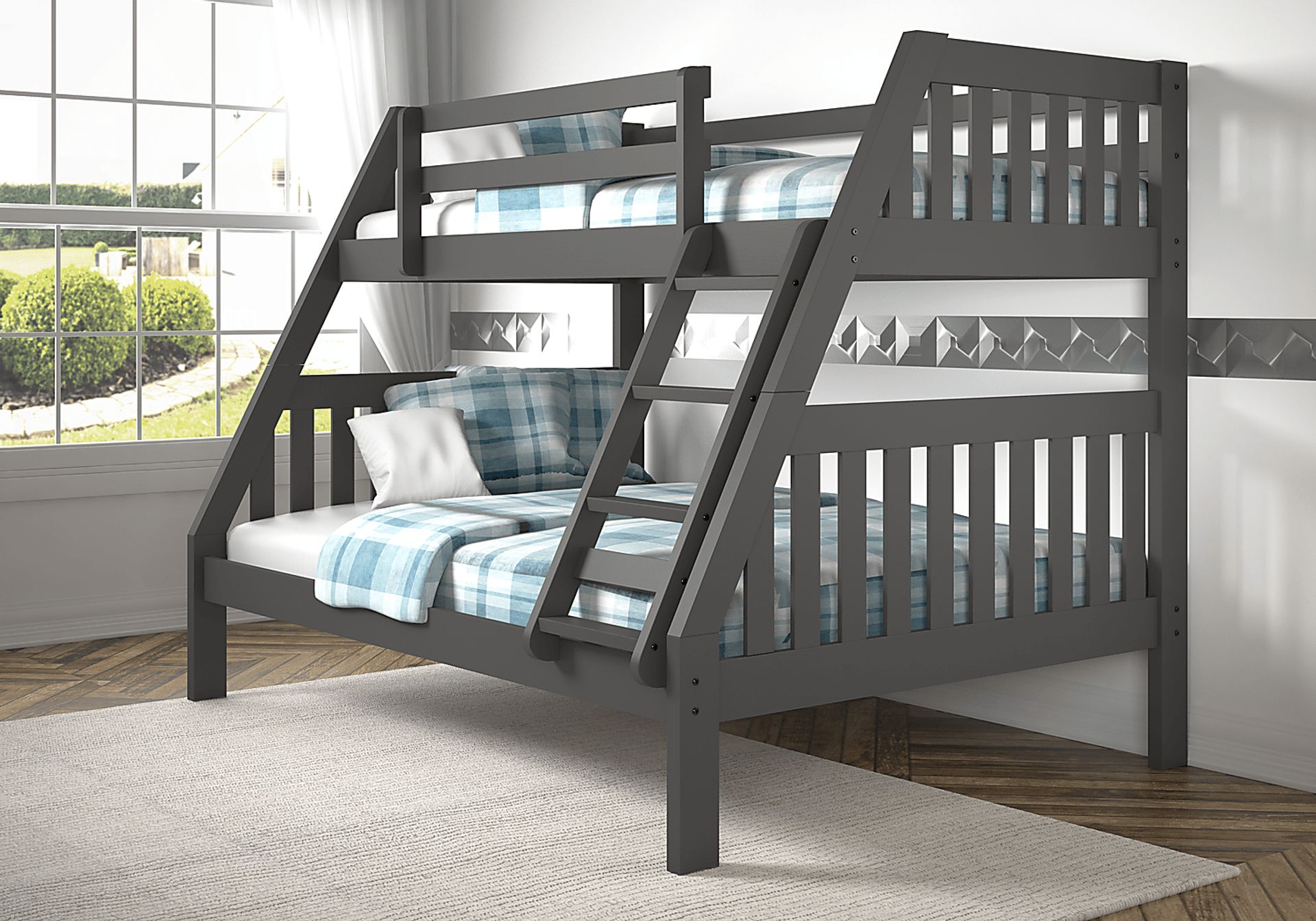 Forster Grove Gray Twin/Full Bunk Bed - Image 1
