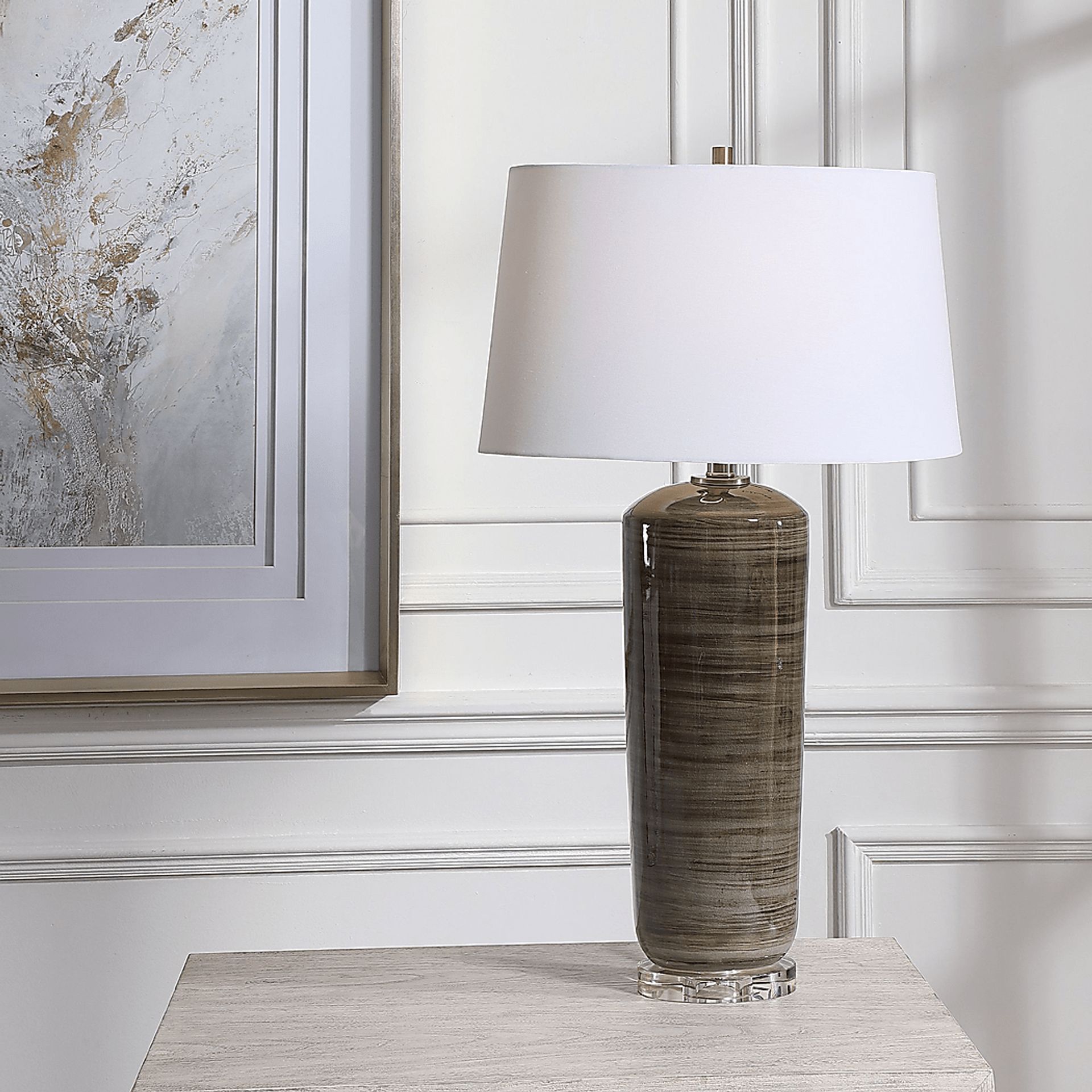 Forsythe Lane Charcoal Lamp - Image 4