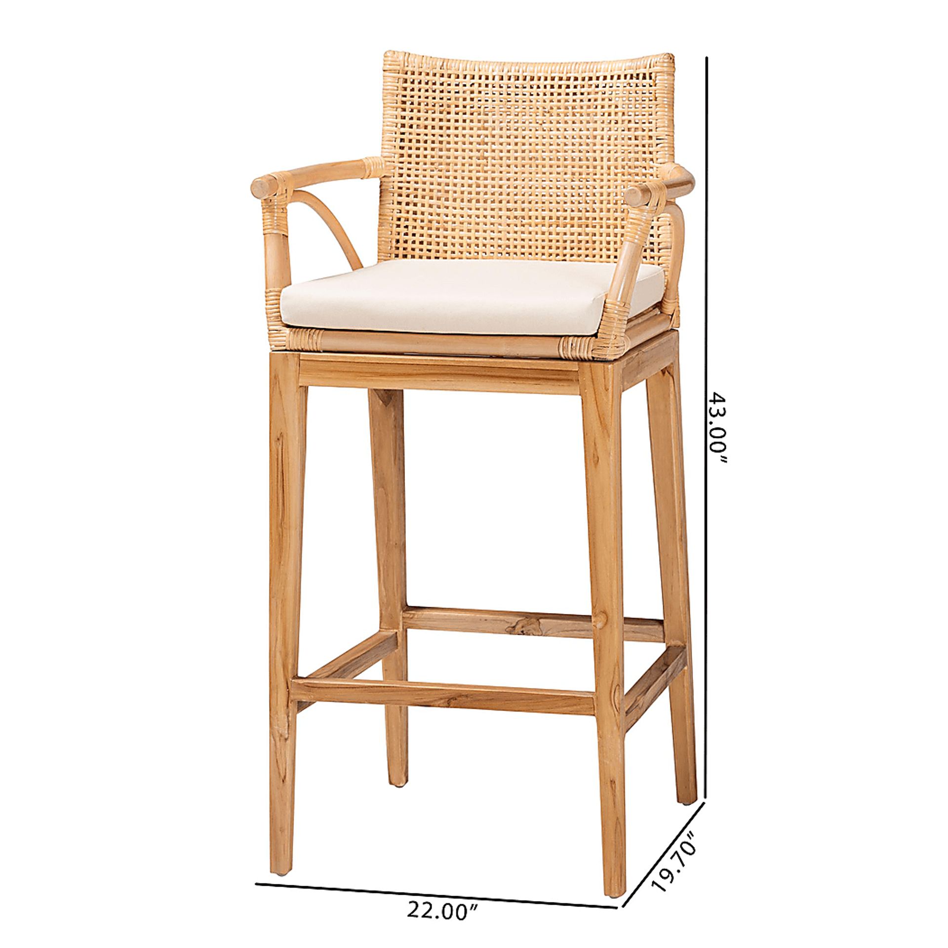 Fortenberry Brown Barstool, Set of 2 - Image 8