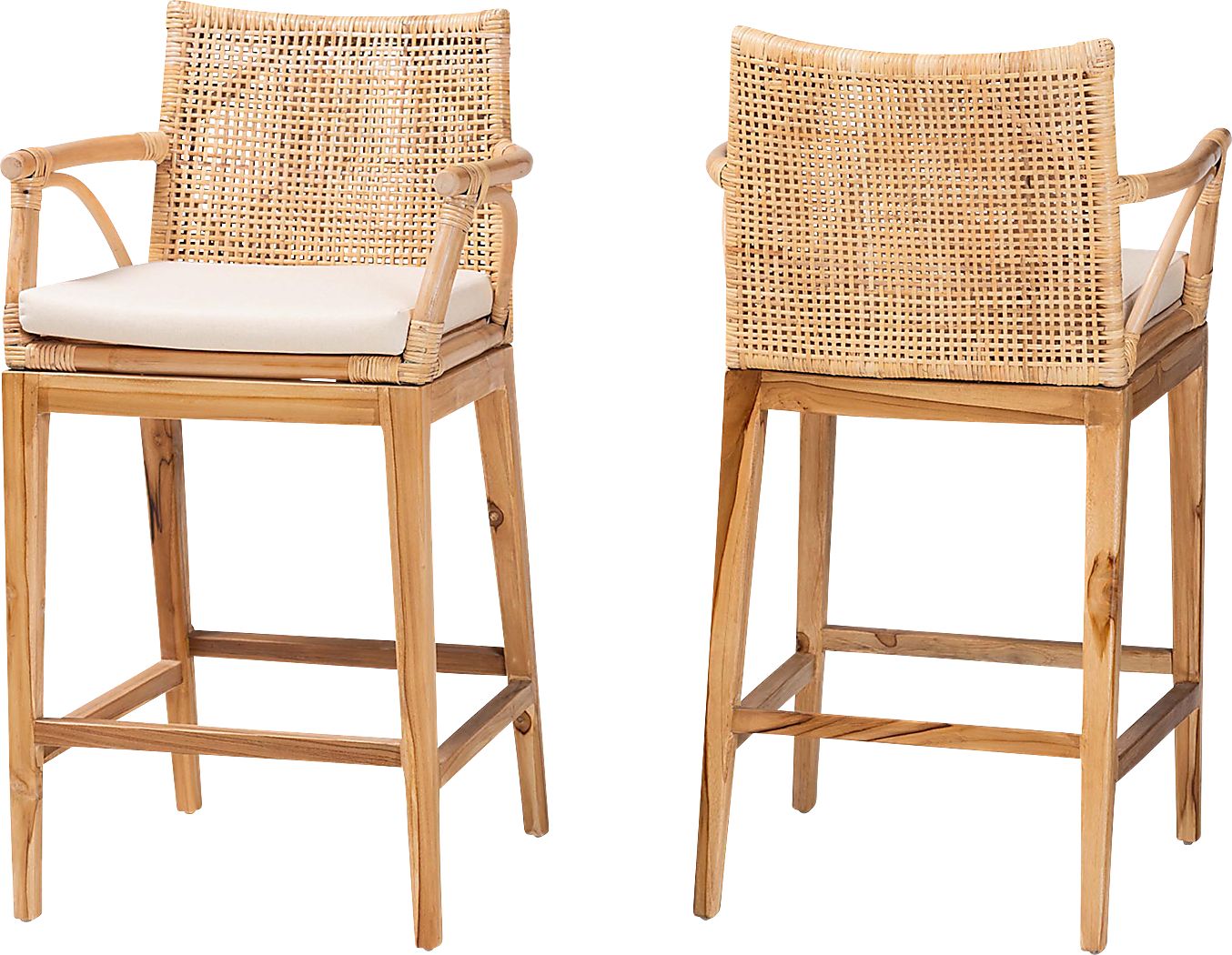 Fortenberry Brown Counter Stool, Set of 2