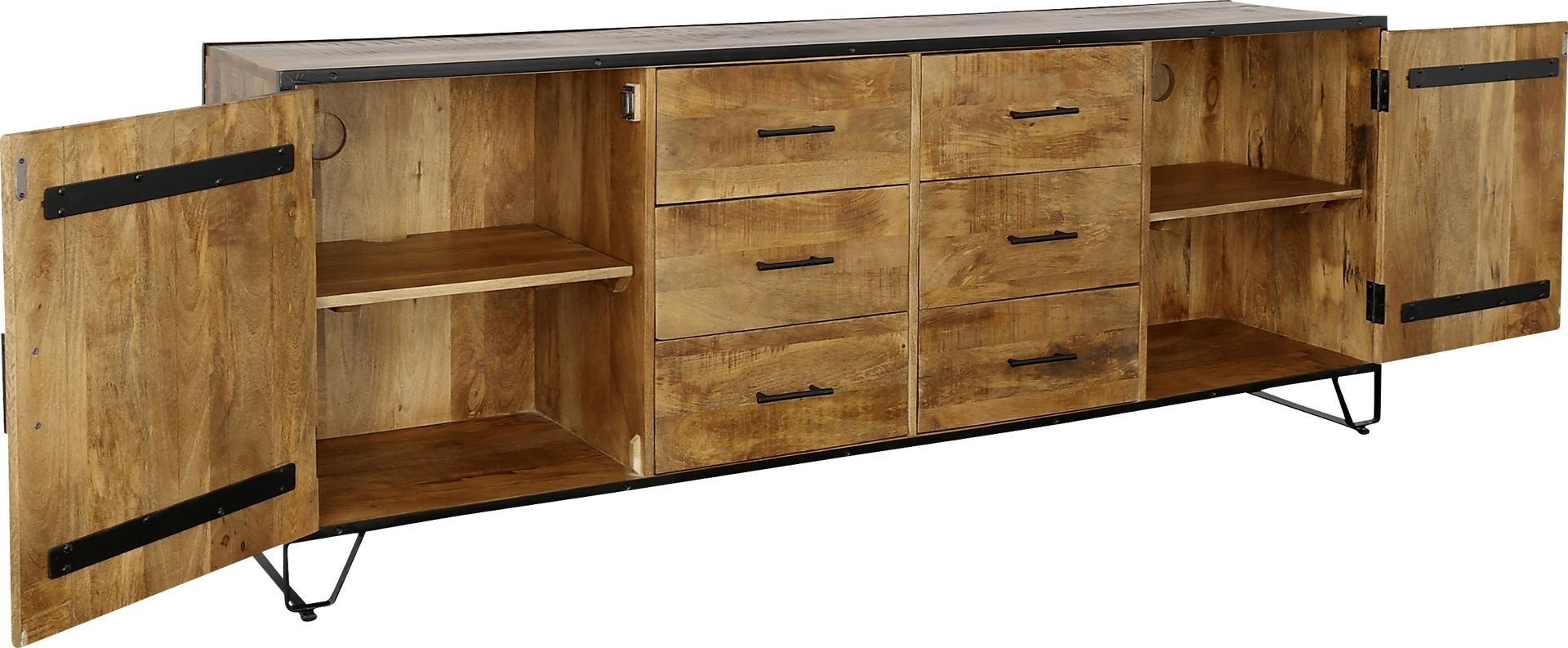 Fortilla Brown Credenza - Image 9
