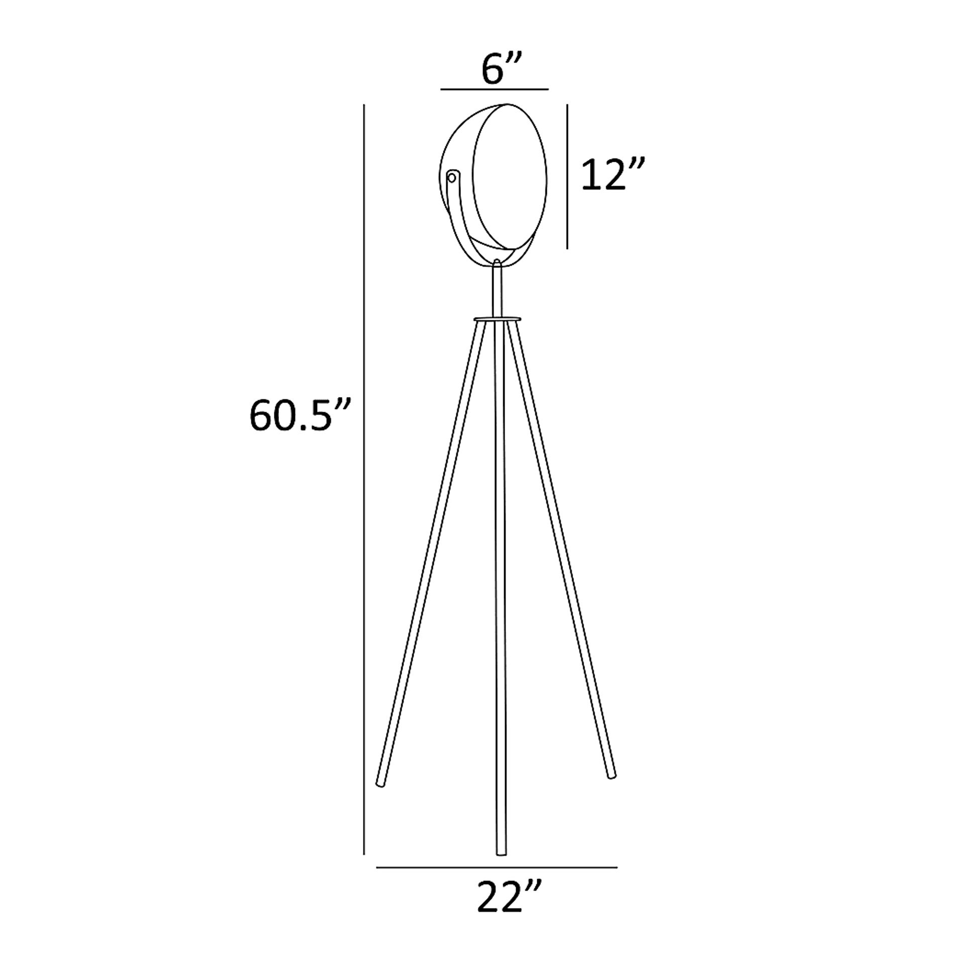 Fortress Court Black Floor Lamp - Image 4