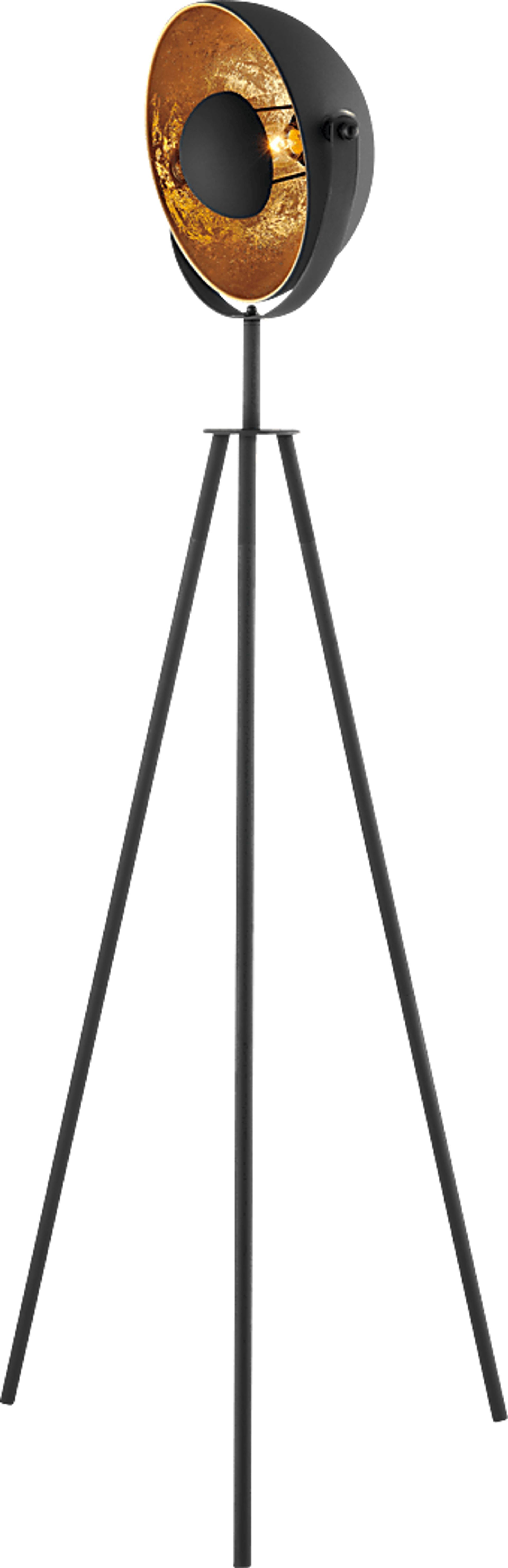 Fortress Court Black Floor Lamp - Image 1