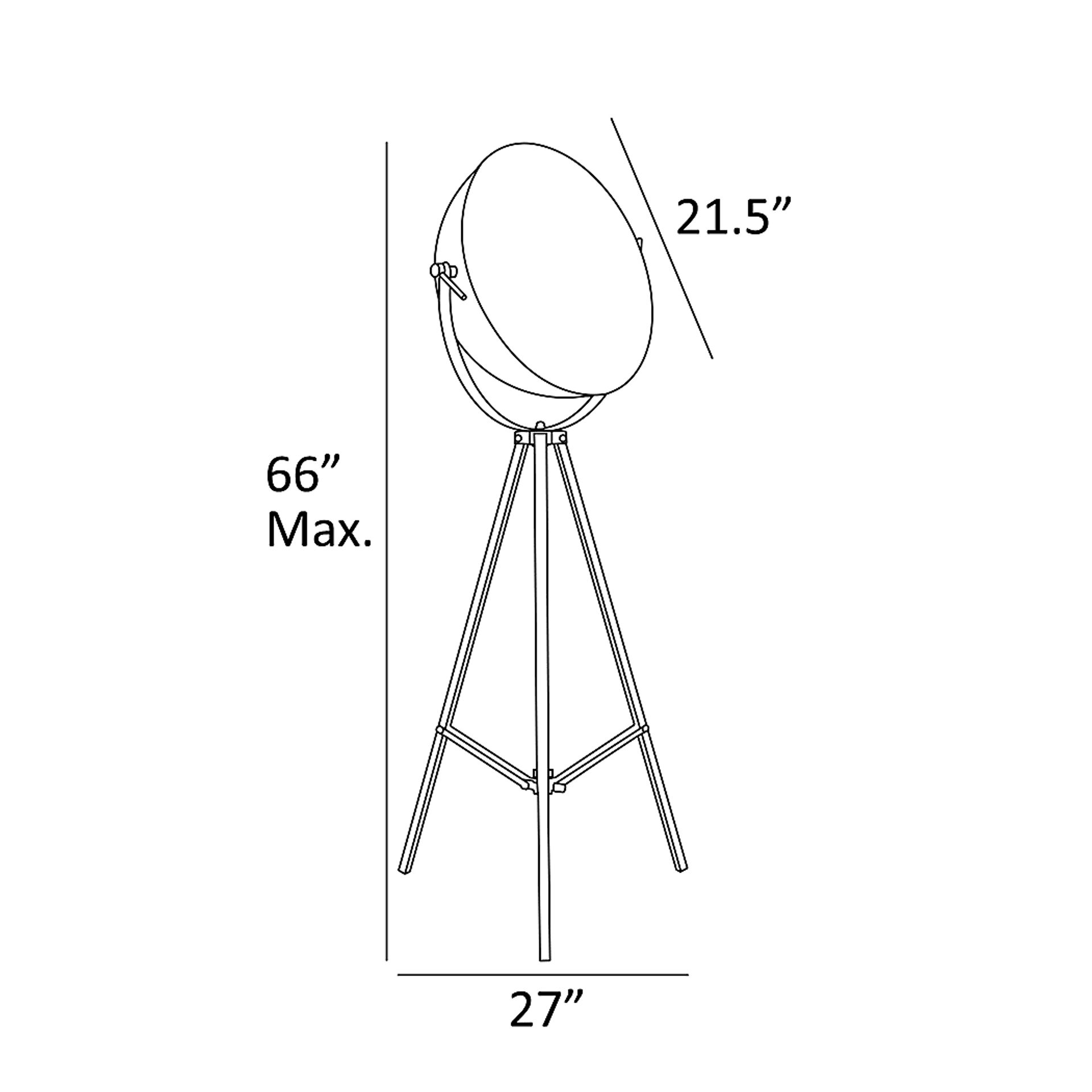 Fortress Point Gold Floor Lamp - Image 5