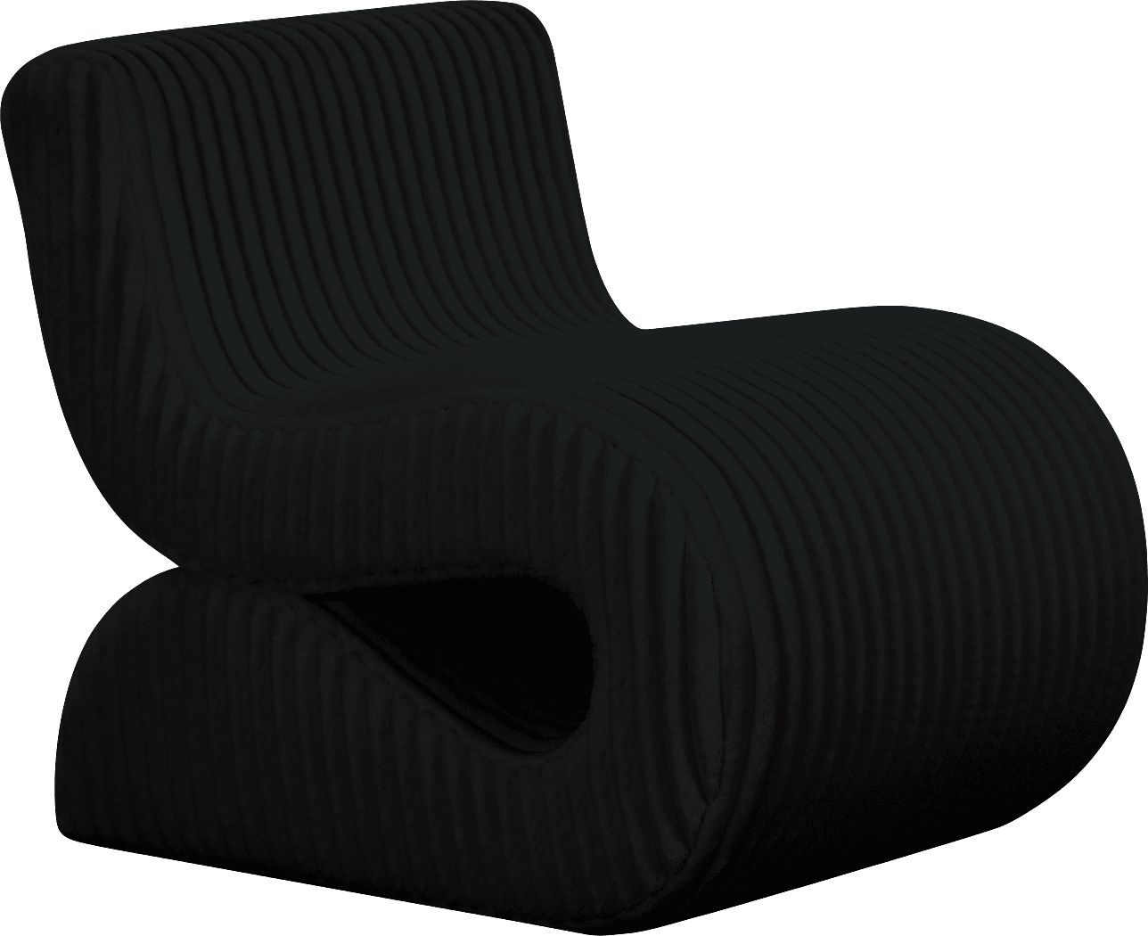 Fortrose Black Accent Chair