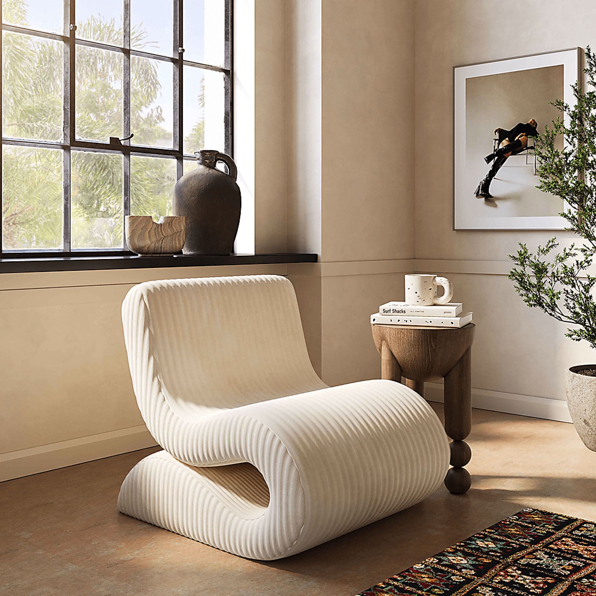 Fortrose Cream Accent Chair - Image 2