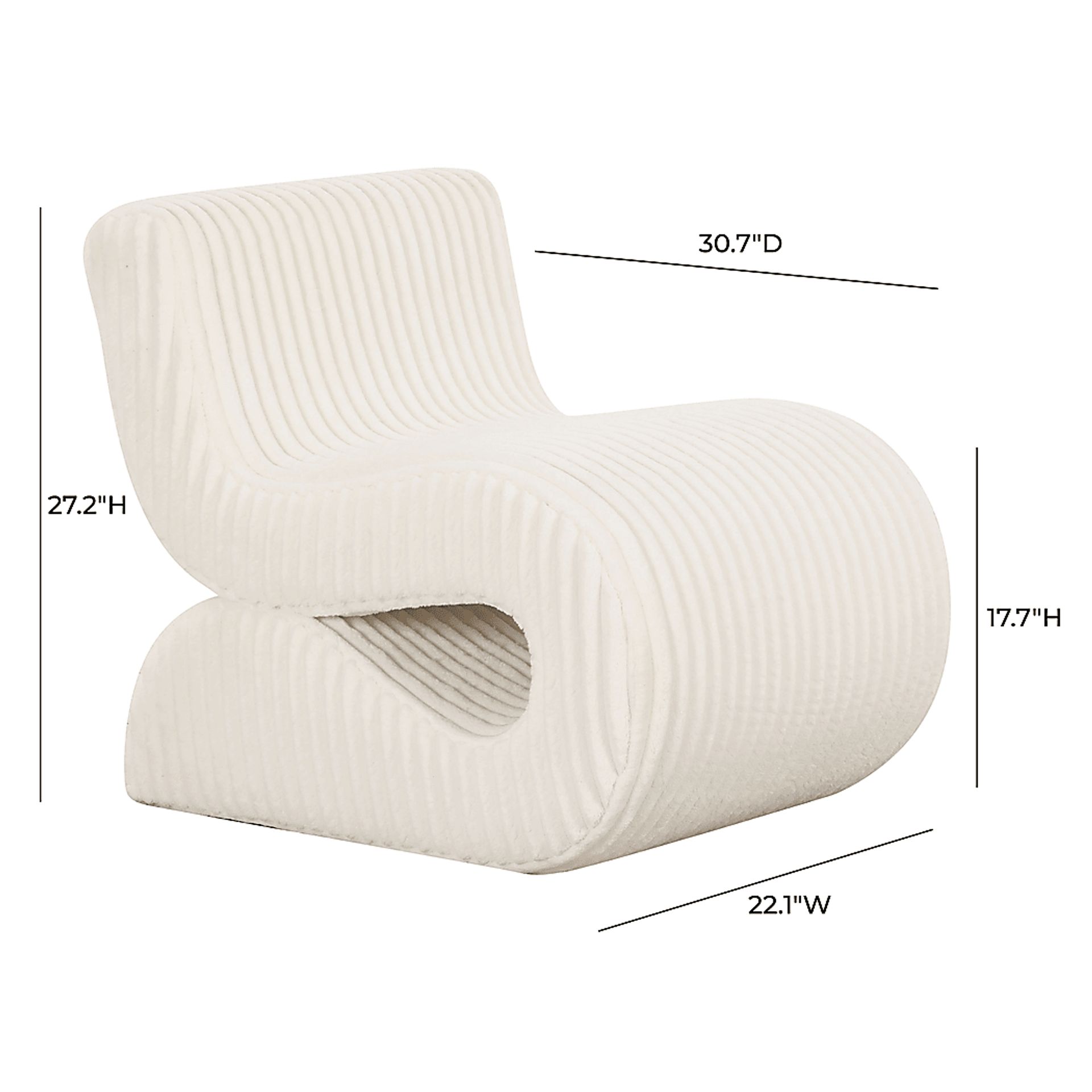 Fortrose Cream Accent Chair - Image 6