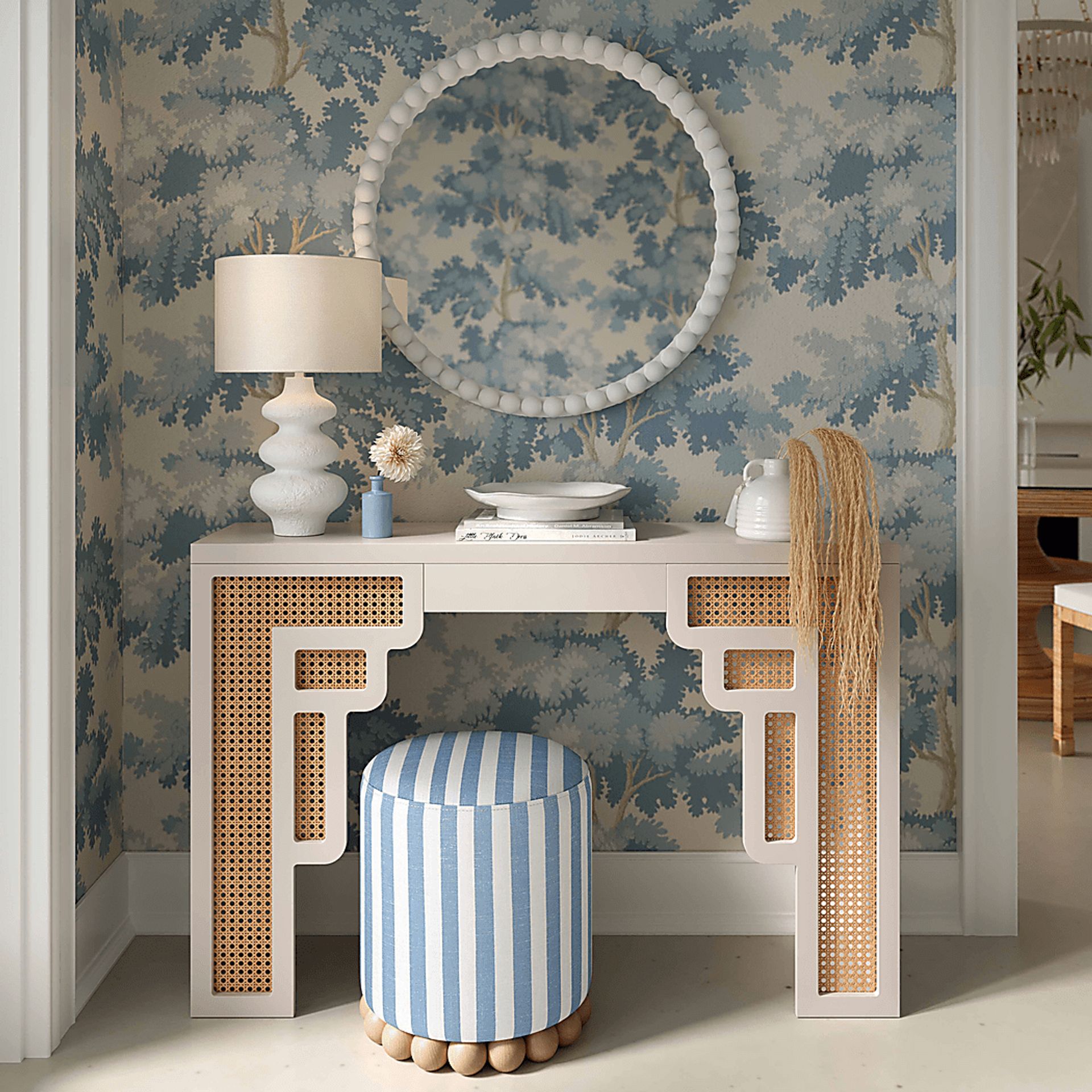 Fosbak Blue Ottoman - Image 2