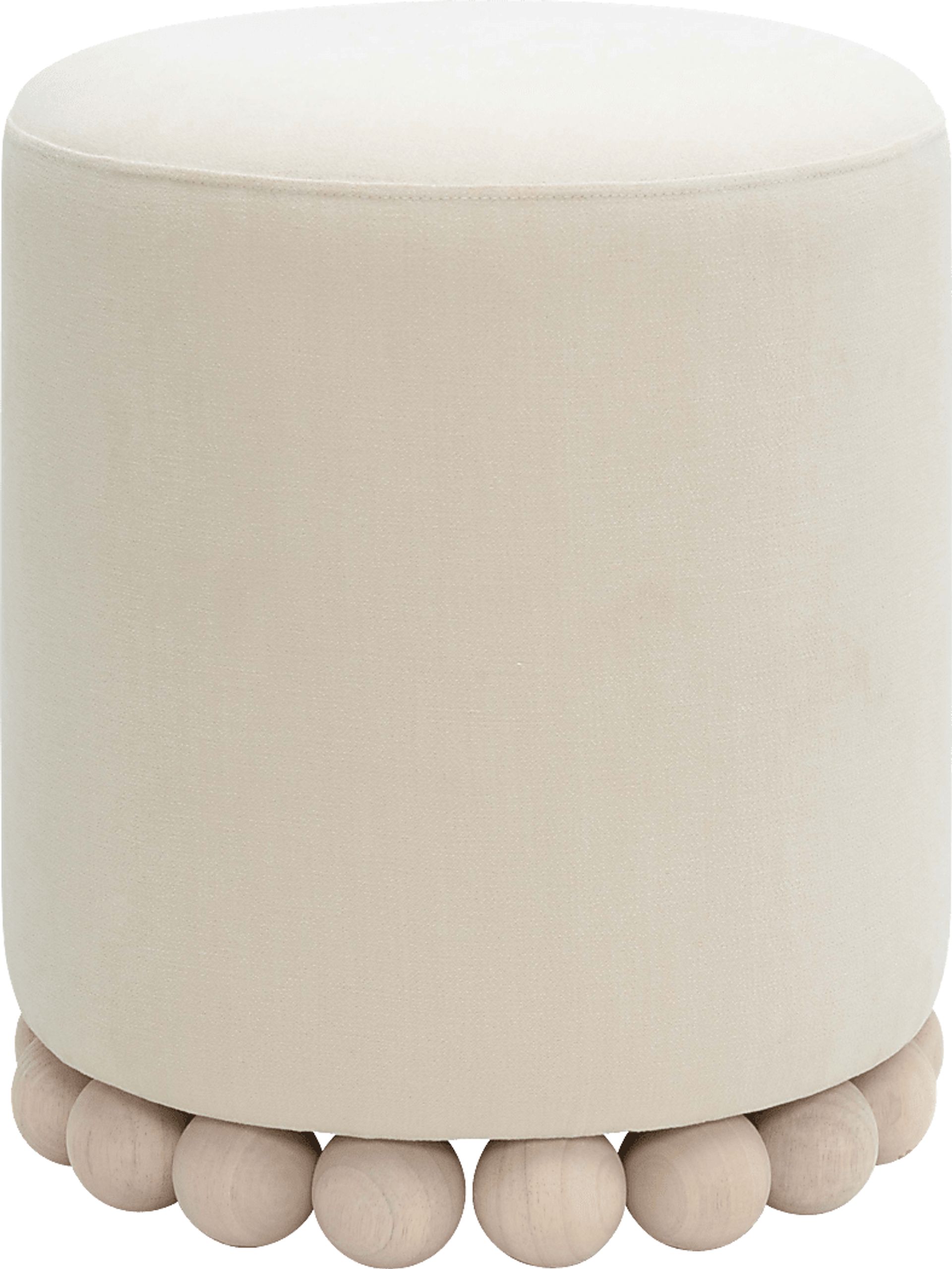 Fosbak II Cream Ottoman - Image 1