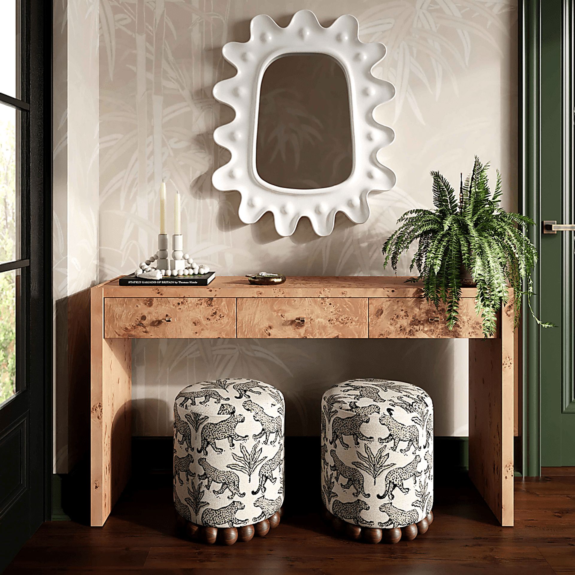 Fosbak III Taupe Ottoman - Image 2