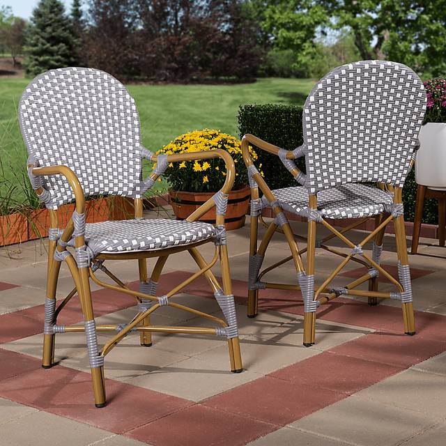 Fossi Gray Arm Chair, Set of 2 - Thumbnail - Image 2