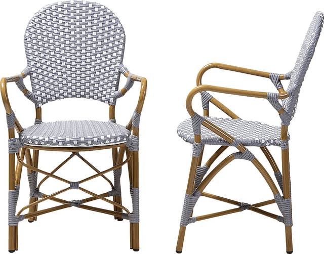 Fossi Gray Arm Chair, Set of 2 - Thumbnail - Image 3