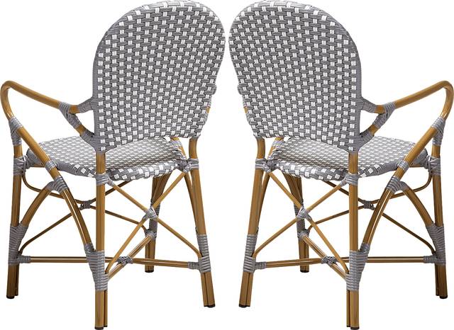 Fossi Gray Arm Chair, Set of 2 - Thumbnail - Image 5