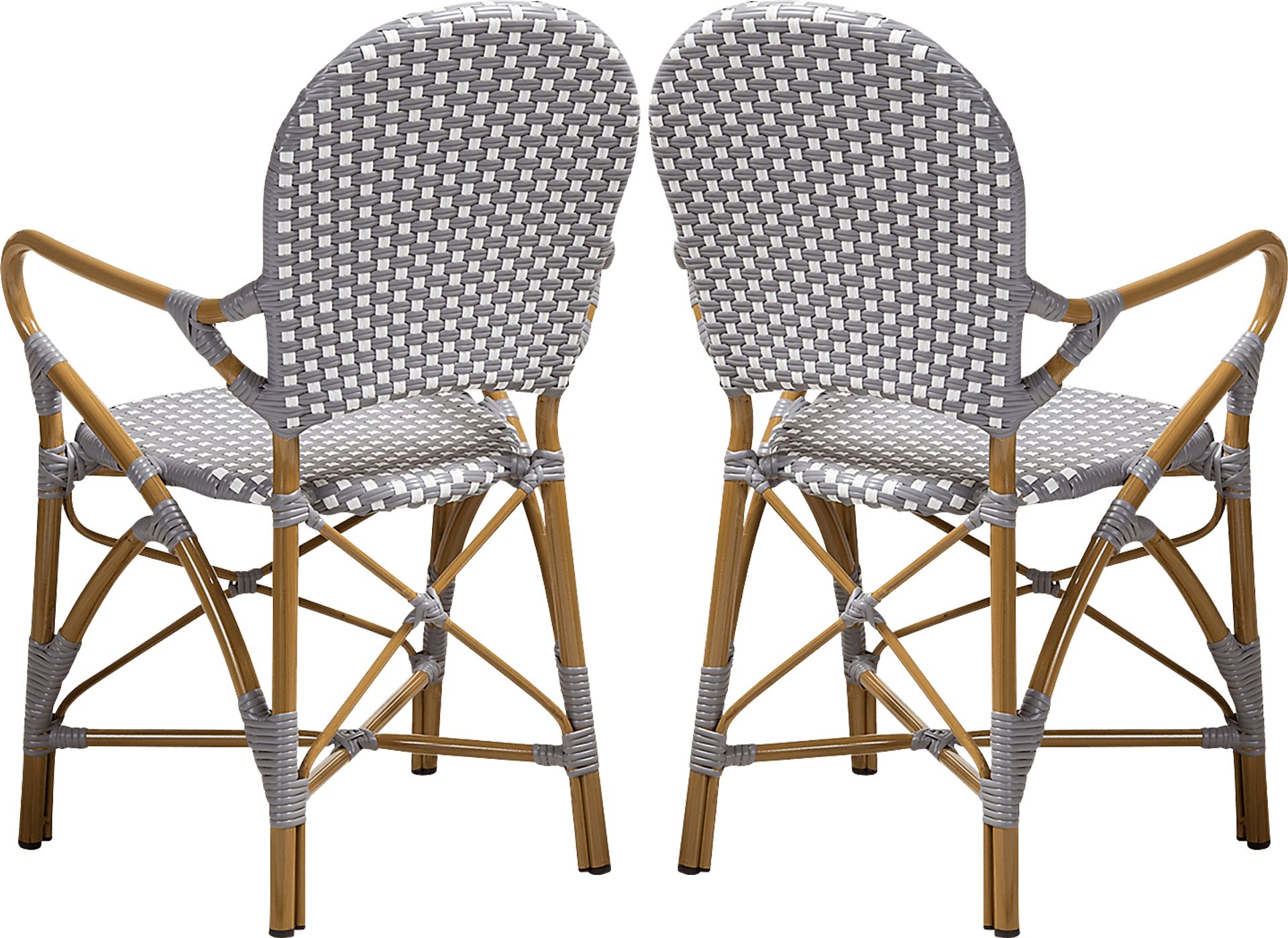 Fossi Gray Arm Chair, Set of 2 - Image 5