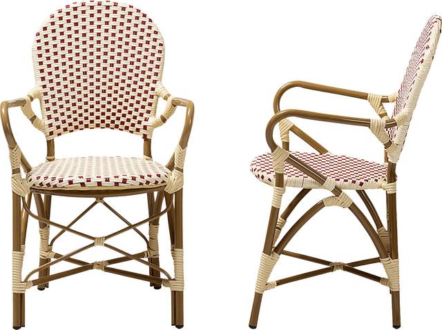 Fossi Pink Arm Chair, Set of 2 - Thumbnail - Image 3